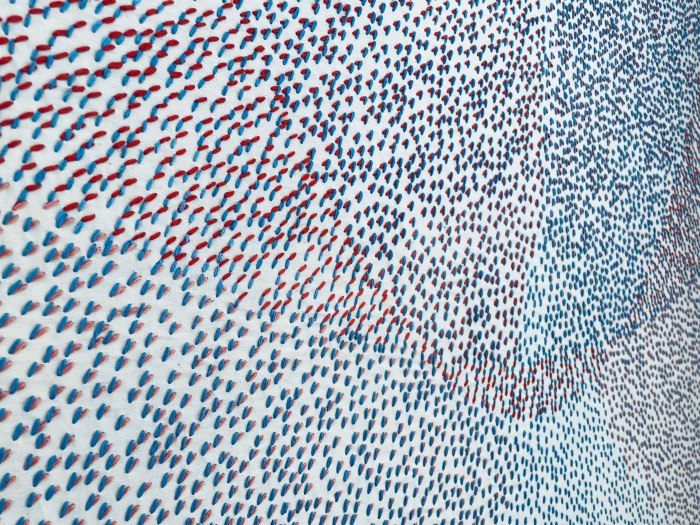 Embroidery on canvas