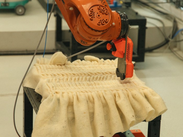 robotic needle felting workshop School of Form